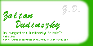 zoltan dudinszky business card